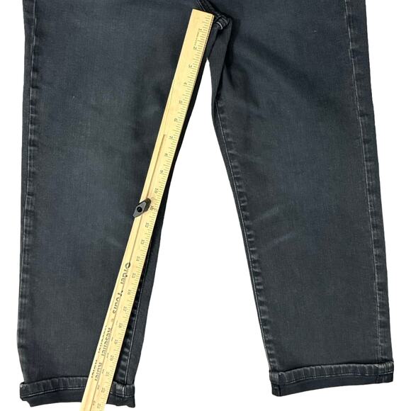 Pilcro Anthropologie Charcoal Gray High Rise Stretch Slim Crop Jeans Size 27 - Picture 9 of 12